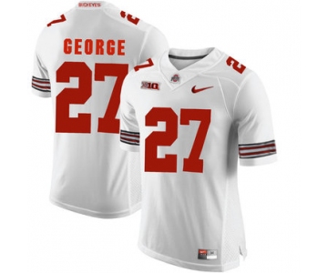 Ohio State Buckeyes 27 Eddie George White College Football Jersey