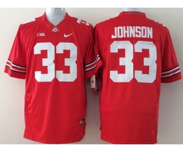 Ohio State Buckeyes #33 Pete Johnson 2014 Red Limited Jersey