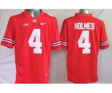 Ohio State Buckeyes #4 Santonio Holmes 2014 Red Limited Jersey