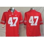 Ohio State Buckeyes #47 A. J. Hawk 2014 Red Limited Jersey