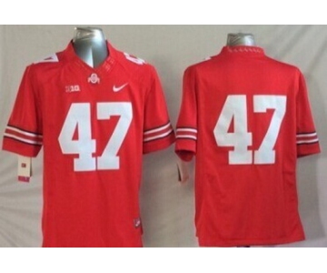 Ohio State Buckeyes #47 A. J. Hawk 2014 Red Limited Jersey