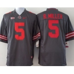 Ohio State Buckeyes #5 Baxton Miller 2014 Gray Limited Jersey