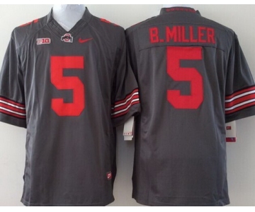 Ohio State Buckeyes #5 Baxton Miller 2014 Gray Limited Jersey