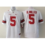 Ohio State Buckeyes #5 Baxton Miller 2014 White Limited Jersey