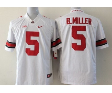 Ohio State Buckeyes #5 Baxton Miller 2014 White Limited Jersey