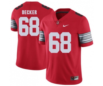 Ohio State Buckeyes 68 Taylor Decker Red 2018 Spring Game College Football Limited Jersey