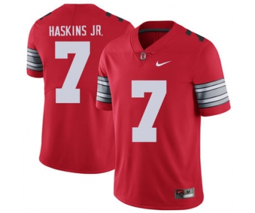 Ohio State Buckeyes 7 Dwayne Haskins Jr Red 2018 Spring Game College Football Limited Jersey