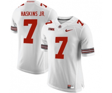 Ohio State Buckeyes 7 Dwayne Haskins White College Football Jersey