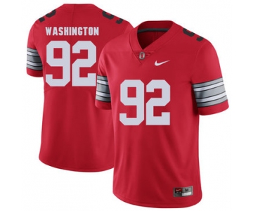 Ohio State Buckeyes 92 Adolphus Washington Red 2018 Spring Game College Football Limited Jersey