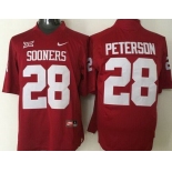 Men's Oklahoma Sooners #28 Adrian Peterson Red College Football Nike Jersey