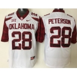 Men's Oklahoma Sooners #28 Adrian Peterson White 2016 College Football Nike Jersey