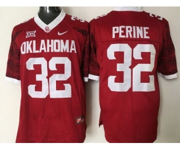 Men's Oklahoma Sooners #32 Samaje Perine Red 2016 College Football Nike Limited Jersey