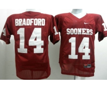 Oklahoma Sooners #14 Sam Bradford Red Jersey