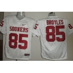 Oklahoma Sooners #85 Ryan Broyles White Jersey