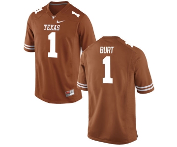 Men's Texas Longhorns 1 John Burt Orange Nike College Jersey