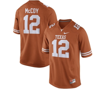 Men's Texas Longhorns 12 Colt McCoy Orange Nike College Jersey