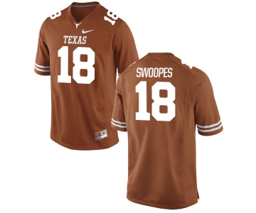 Men's Texas Longhorns 18 Tyrone Swoopes Orange Nike College Jersey