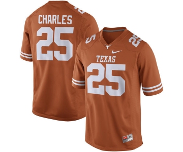 Men's Texas Longhorns 25 Jamaal Charles Orange Nike College Jersey