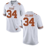 Men's Texas Longhorns 34 Ricky Williams White Nike College Jersey