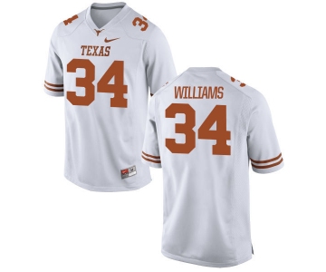 Men's Texas Longhorns 34 Ricky Williams White Nike College Jersey