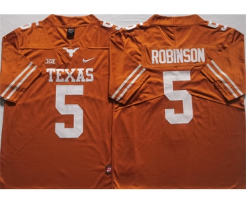 Men's Texas Longhorns #5 Bijan Robinson Yellow 2022 Vapor Untouchable Stitched Nike Jersey