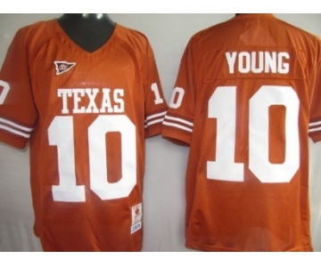 Texas Longhorns #10 Young Orange Jersey