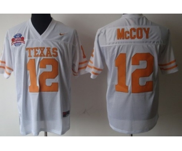 Texas Longhorns #12 Colt McCoy White Jersey