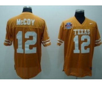 Texas Longhorns #12 McCoy Orange Jersey