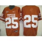 Texas Longhorns #25 Orange Jersey