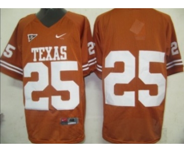 Texas Longhorns #25 Orange Jersey