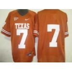 Texas Longhorns #7 Garrett Gilbert Orange Jersey