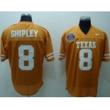 Texas Longhorns #8 Shipley Orange Jersey