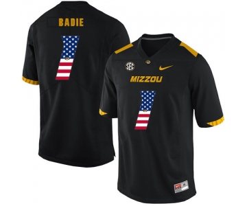 Missouri Tigers 1 Tyler Badie Black USA Flag Nike College Football Jersey