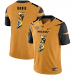 Missouri Tigers 1 Tyler Badie Gold Nike Fashion College Football Jersey