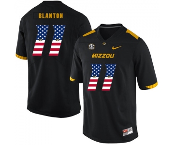 Missouri Tigers 11 Kendall Blanton Black USA Flag Nike College Football Jersey