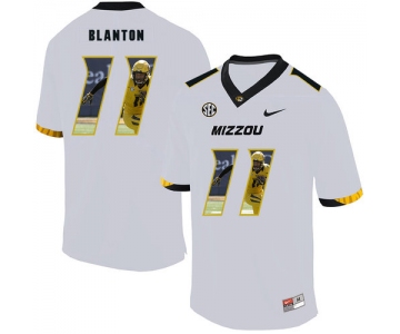 Missouri Tigers 11 Kendall Blanton White Nike Fashion College Football Jersey