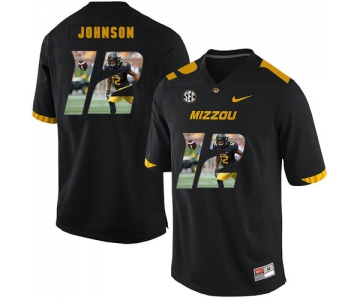 Missouri Tigers 12 Johnathon Johnson Black Nike Fashion College Football Jersey