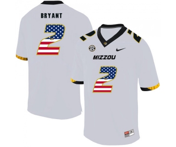 Missouri Tigers 2 Kelly Bryant White USA Flag Nike College Football Jersey