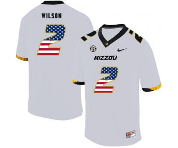 Missouri Tigers 2 Micah Wilson White USA Flag Nike College Football Jersey