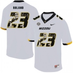 Missouri Tigers 23 Johnny Roland White Nike Fashion College Football Jersey