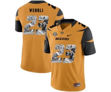 Missouri Tigers 23 Roger Wehrli Gold Nike Fashion College Football Jersey