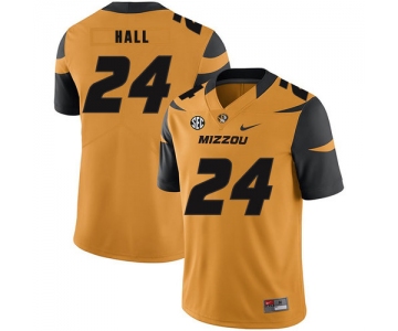 Missouri Tigers 24 Terez Hall Gold Nike College Football Jersey