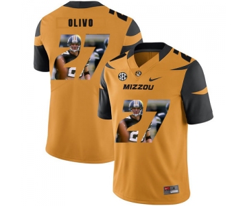 Missouri Tigers 27 Brock Olivo Gold Nike Fashion College Football Jersey