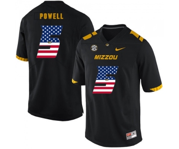 Missouri Tigers 5 Taylor Powell Black USA Flag Nike College Football Jersey