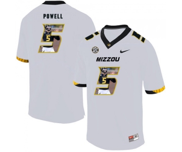 Missouri Tigers 5 Taylor Powell White Nike Fashion College Football Jersey