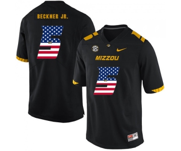 Missouri Tigers 5 Terry Beckner Jr. Black USA Flag Nike College Football Jersey