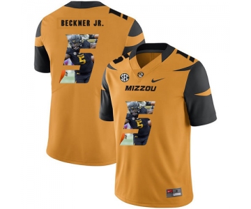 Missouri Tigers 5 Terry Beckner Jr. Gold Nike Fashion College Football Jersey