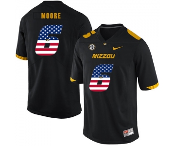 Missouri Tigers 6 J'Mon Moore Black USA Flag Nike College Football Jersey