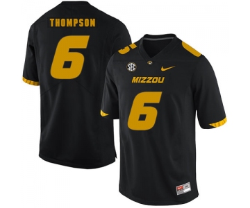 Missouri Tigers 6 Khmari Thompson Black Nike College Football Jersey