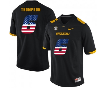 Missouri Tigers 6 Khmari Thompson Black USA Flag Nike College Football Jersey